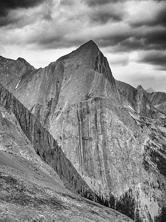 Mount Putnik is impressive from just above the headwall.