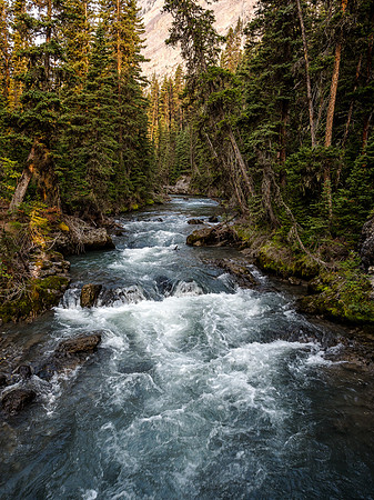 Crossing the Upper Kananaskis River.