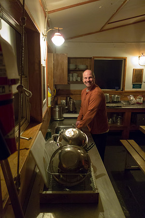Enjoying the Bow Hut.