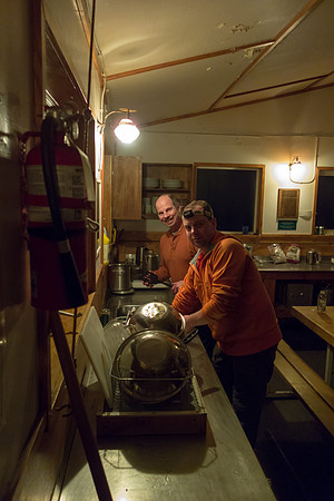 Enjoying the Bow Hut.