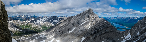 From the ridge top-out views to Mount Sarrail.