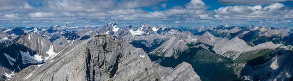 Assiniboine, Sir Douglas, Mount French over Sarrail.