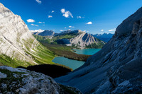 Views back to Hidden and Upper Kananaskis Lake.