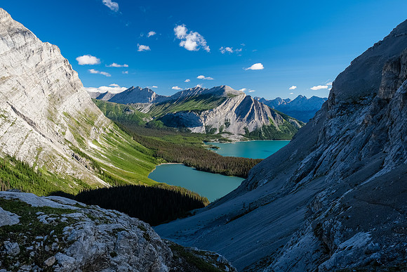 Views back to Hidden and Upper Kananaskis Lake.