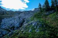 Following the Aster Lake approach trail.