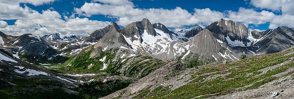The Foch Creek / Aster Lake meadows with King George, Northover, Lyautey.
