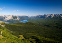Looking north off the ridge towards Kananaskis Lakes.