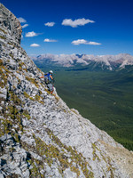 Back on the lower NE ridge - still a "no slip" zone.