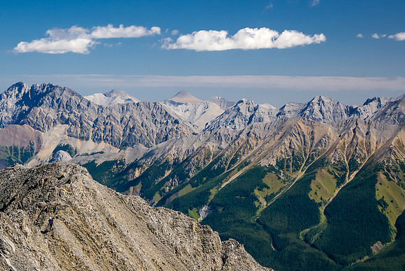 Looking over the Opal Range on the left towards Cornwall and the front ranges.
