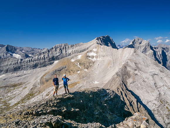 Vern and Harvey on the summit.
