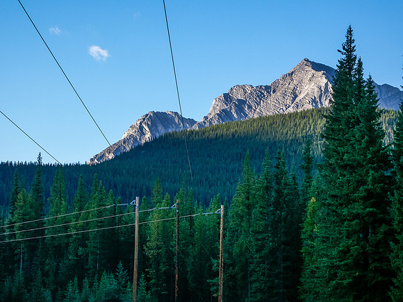 First views of Mount Fox from the Fox Creek approach trail.