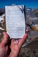 Summit register. We're the first to sign in 20 years!