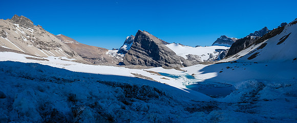Exiting to the valley. Paul and Adam barely visible at right after their Recondite climb.
