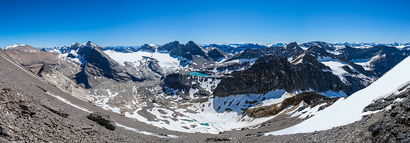 Wonderful views over Upper Martin Creek to Harris (L), Willingdon and Clearwater.