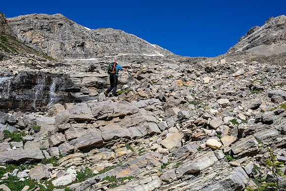 There was a direct line from our bivy to Mount Augusta.