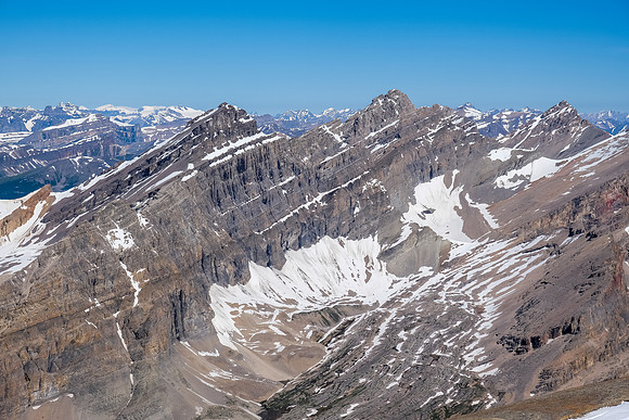 Augusta is our next peak (L). Recondite and Abstruse to the right.