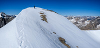 Returning to the lower west summit of Harris.