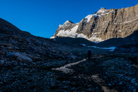 Hiking up the lovely karst valley between Harris and the impressive east wall of Willingdon.