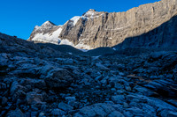 Hiking up the lovely karst valley between Harris and the impressive east wall of Willingdon.