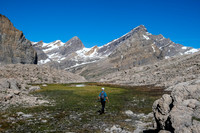 Exiting the karst valley to our bivy.