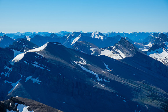 Mount McConnell and Dip Slope Peak (R).