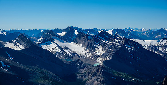 Dip Slope, Cataract Peak and Deluc Mountain.