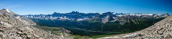 Views back up the Siffleur valley.