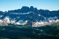 Views back to tarns along the eastern edge of the Siffleur River valley.