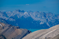 Views to Allstones Peak across Abraham Lake.