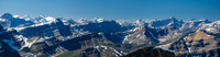 Views to Marmota and Cline (R).