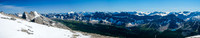 Views up the Siffleur River valley towards Hector, Watermelon and Bobac.