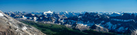 The Siffleur River valley with Mount Hector, Watermelon and Bobac.