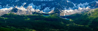 Views back to tarns along the eastern edge of the Siffleur River valley.