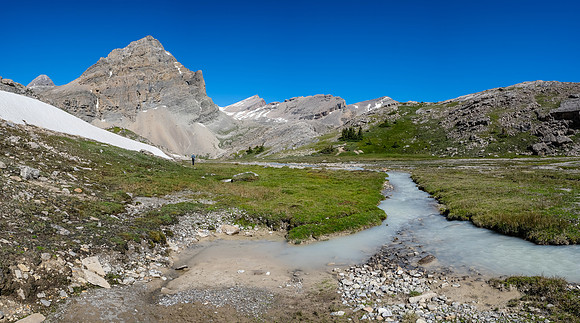 Exiting the karst valley to our bivy.