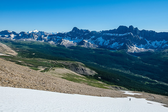 Descending to the Siffleur Valley.