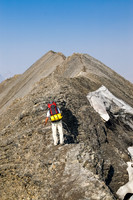 Some exposure and loose terrain near this section and obviously some height gain too.
