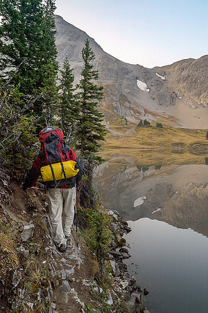 There are a few tight spots along Aster Lake!