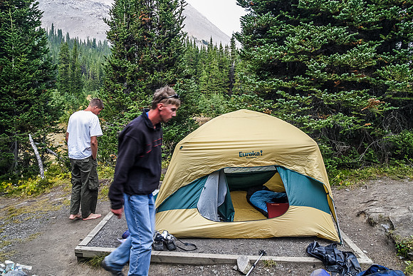 Our home for the third night at Three Isle Lake. I think we were the only people around.