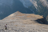Jon descends the south ridge of Putnik.