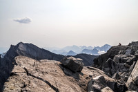 I love this shot of Jon with Mount Foch on the left.