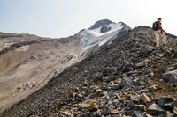 Jon on the easy west ridge of Sarrail.