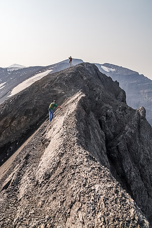 Another shot of the moderate scrambling section of the ridge.