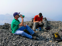 On our second summit of the day!