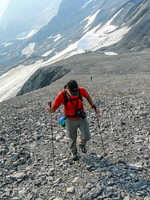 Lots of scree to the summit of Warrior along the south ridge.
