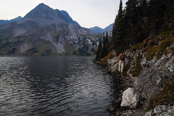 This section of the trail around Aster Lake could result in wet feet if you're not careful!
