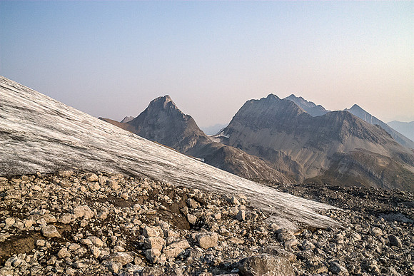 Views across the glacier to Northover.
