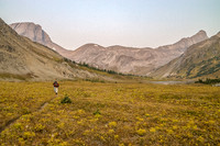 We follow the obvious Northover Ridge / Joffre approach trail towards Northover (R) and Warrior (L).