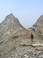 Looking at this photo makes me wonder why we thought doing this peak via this route after a grueling two days and on empty stomachs was a good idea!