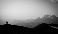 Shadows in the smoke.