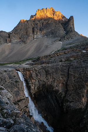 Sunrise on the incredible Upper Martin Creek waterfall.